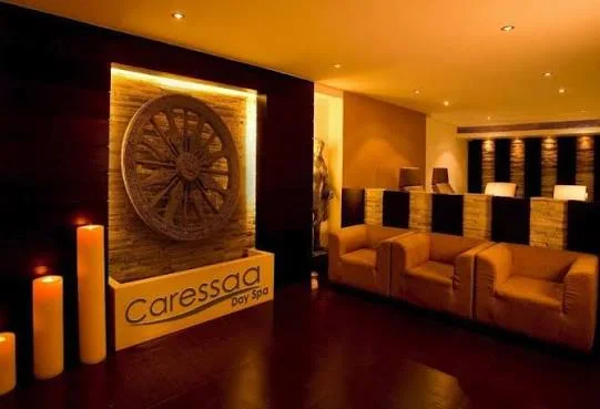 Historic Caressaa Day Spa reception interior from the Caressaa archives.